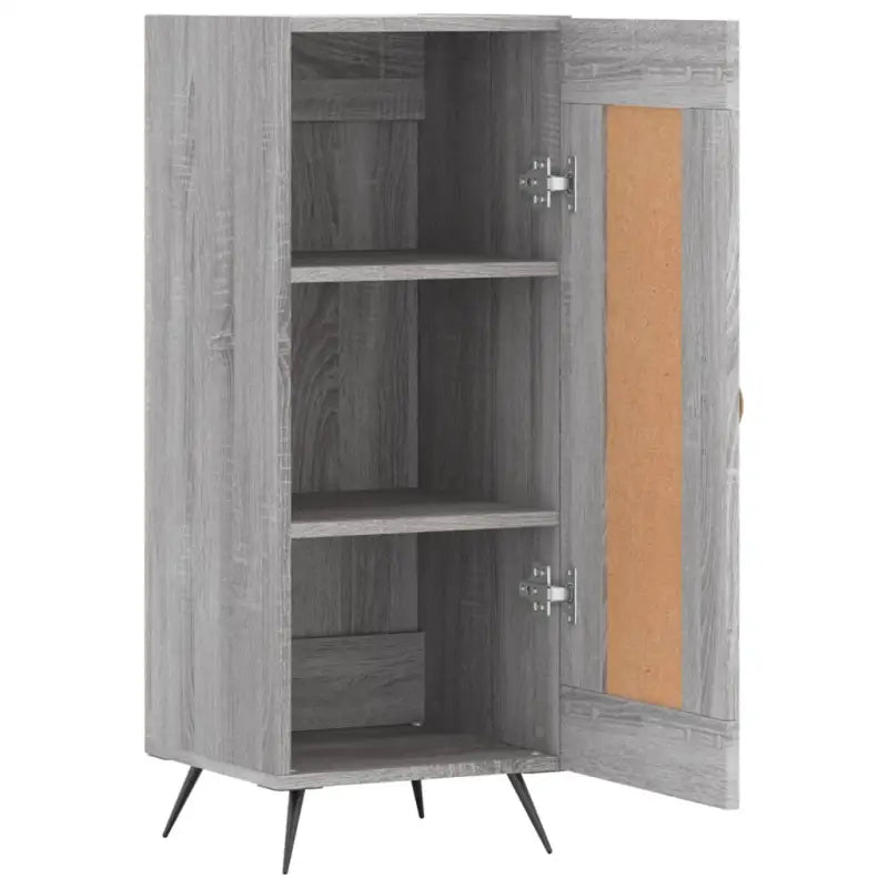 Grijs Sonoma dressoir met metalen poten en bewerkt hout - Dressoirs & buffetkasten