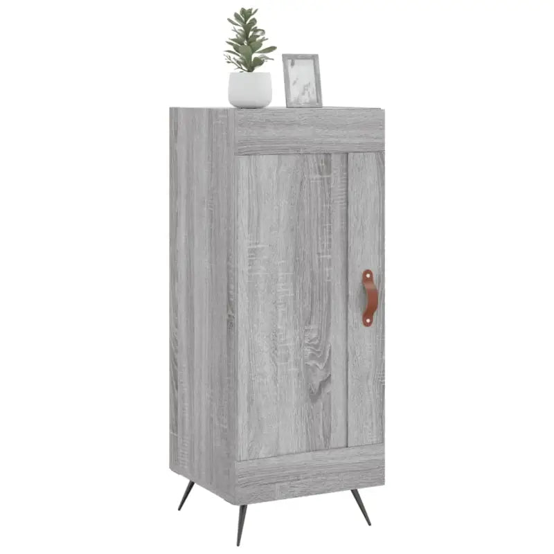 Grijs Sonoma dressoir met metalen poten en bewerkt hout - Dressoirs & buffetkasten