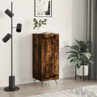 Grijs Sonoma dressoir met metalen poten en bewerkt hout - Gerookt eiken / 1 - Dressoirs & buffetkasten