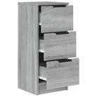 Grijs Sonoma dressoir van bewerkt hout met eenvoudig ontwerp - Dressoirs & buffetkasten