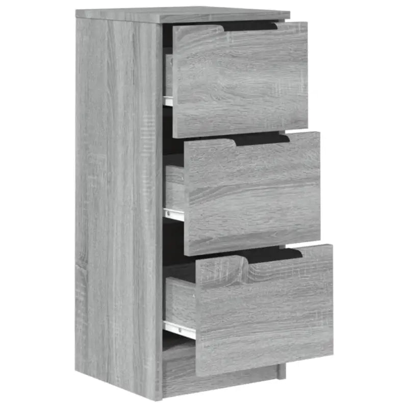 Grijs Sonoma dressoir van bewerkt hout met eenvoudig ontwerp - Dressoirs & buffetkasten