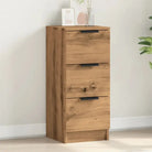 Grijs Sonoma dressoir van bewerkt hout met eenvoudig ontwerp - artisanaal eikenkleurig / 1 - Dressoirs & buffetkasten