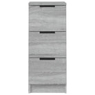 Grijs Sonoma dressoir van bewerkt hout met eenvoudig ontwerp - Dressoirs & buffetkasten