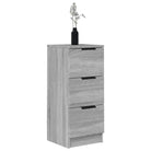 Grijs Sonoma dressoir van bewerkt hout met eenvoudig ontwerp - Dressoirs & buffetkasten