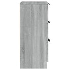 Grijs Sonoma dressoir van bewerkt hout met eenvoudig ontwerp - Dressoirs & buffetkasten