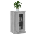 Grijs Sonoma dressoir van bewerkt hout met tijdloze uitstraling - Dressoirs & buffetkasten