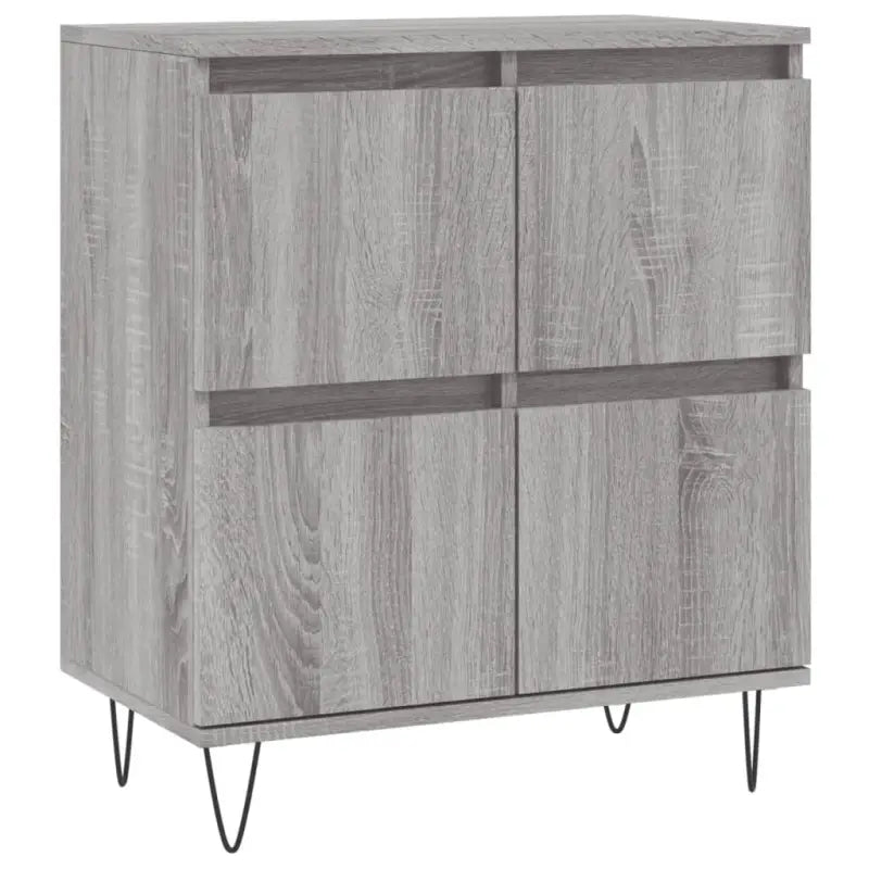Grijs Sonoma Dressoir van bewerkt hout met tijdloze uitstraling - Dressoirs & buffetkasten