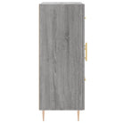 Grijs Sonoma dressoir van bewerkt hout met tijdloze uitstraling - Dressoirs & buffetkasten