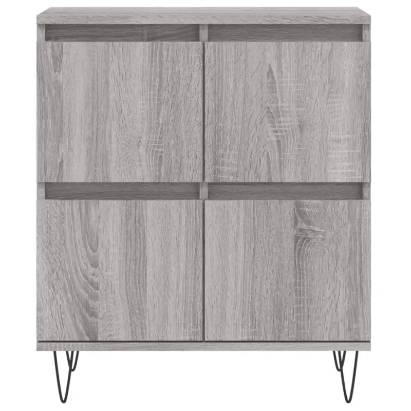Grijs Sonoma Dressoir van bewerkt hout met tijdloze uitstraling - Dressoirs & buffetkasten