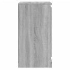 Grijs Sonoma dressoir van bewerkt hout met tijdloze uitstraling - Dressoirs & buffetkasten