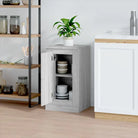 Grijs Sonoma dressoir van bewerkt hout met tijdloze uitstraling - Dressoirs & buffetkasten