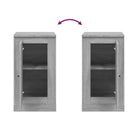 Grijs Sonoma dressoir van bewerkt hout met tijdloze uitstraling - Dressoirs & buffetkasten