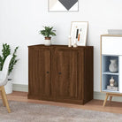 Grijs Sonoma dressoir van bewerkt hout met tijdloze uitstraling - bruin eikenkleur / 2 - Dressoirs & buffetkasten