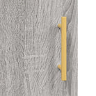 Grijs Sonoma Dressoir van Bewerkte Hout met Tijdloze Look - Dressoirs & buffetkasten
