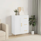 Grijs Sonoma Dressoir van Bewerkte Hout met Tijdloze Look - Wit / 1 - Dressoirs & buffetkasten