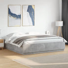 Grijs Sonoma Eiken Bedframe met RGB LED Verlichting - Betongrijs / 180 x 200 cm - Bedden & bedframes