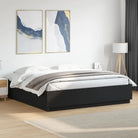 Grijs Sonoma Eiken Bedframe met RGB LED Verlichting - Zwart / 180 x 200 cm - Bedden & bedframes