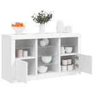 Grijs Sonoma Eiken Dressoir met RGB LED Verlichting voor Moderne Huiskamers - Wit / 1 - Dressoirs & buffetkasten