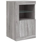 Grijs Sonoma Eiken Dressoir met RGB LED Verlichting voor Moderne Huiskamers - Dressoirs & buffetkasten
