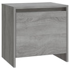 Grijs Sonoma nachtkastje van bewerkt hout met tijdloos design - Nachtkastjes