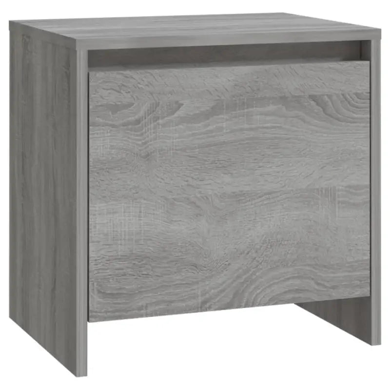 Grijs Sonoma nachtkastje van bewerkt hout met tijdloos design - Nachtkastjes