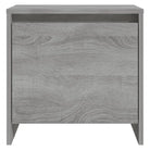 Grijs Sonoma nachtkastje van bewerkt hout met tijdloos design - Nachtkastjes