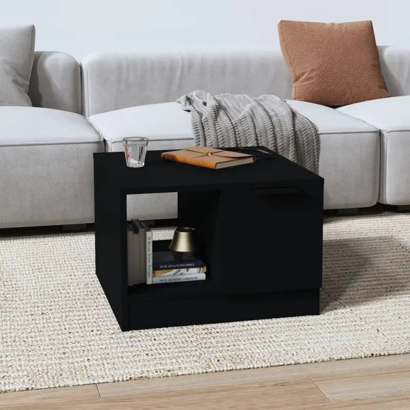 Grijs Sonoma salontafel van bewerkt hout voor een elegante uitstraling - Zwart / 1 - Salontafels