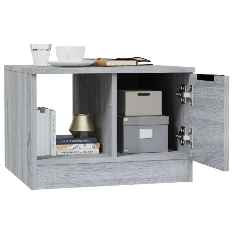 Grijs Sonoma salontafel van bewerkt hout voor een elegante uitstraling - Salontafels