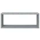 Grijs Sonoma wandplanken van bewerkt hout voor elegante woonkamerstijl - Grijs sonoma / 6 / 1 - Wandplanken