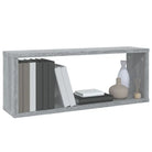 Grijs Sonoma wandplanken van bewerkt hout voor elegante woonkamerstijl - Grijs sonoma / 6 / 1 - Wandplanken