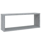 Grijs Sonoma wandplanken van bewerkt hout voor elegante woonkamerstijl - Grijs sonoma / 6 / 1 - Wandplanken