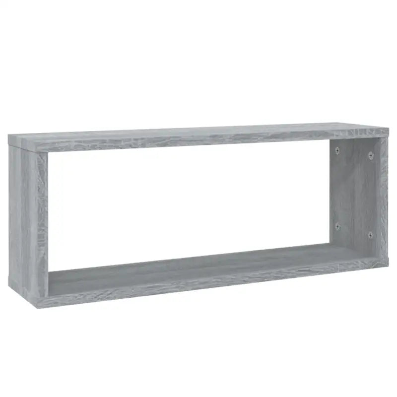 Grijs Sonoma wandplanken van bewerkt hout voor elegante woonkamerstijl - Grijs sonoma / 6 / 1 - Wandplanken