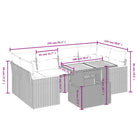 Grijze loungeset in gepoedercoat staal met comfortabele afmetingen zitting - Grijs / zonder opbergruimte - Tuinsets