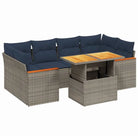 Grijze loungeset in gepoedercoat staal met comfortabele afmetingen zitting - Grijs / zonder opbergruimte - Tuinsets