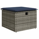 Grijze loungeset met waterdichte tas en gepoedercoat staal voor buitengebruik - Grijs / met opbergruimte - Tuinsets