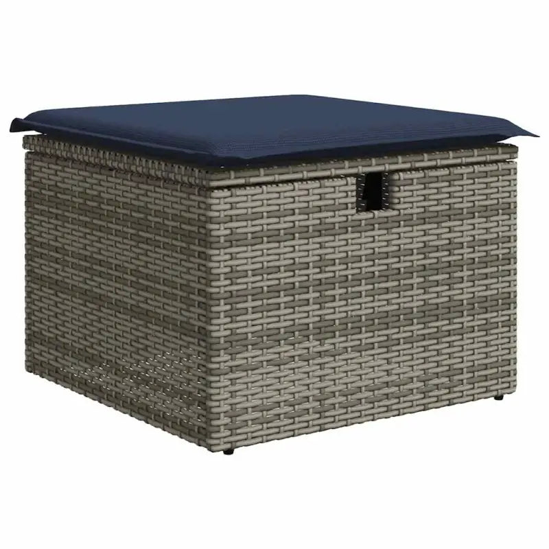 Grijze loungeset met waterdichte tas en gepoedercoat staal voor buitengebruik - Grijs / met opbergruimte - Tuinsets
