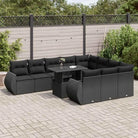Grijze loungeset met waterdichte tas en gepoedercoat staal voor buiten - Zwart - Tuinsets