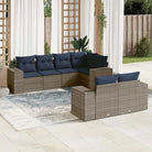 Grijze loungeset met waterdichte zak en gepoedercoat staal afmetingen - Tuinsets