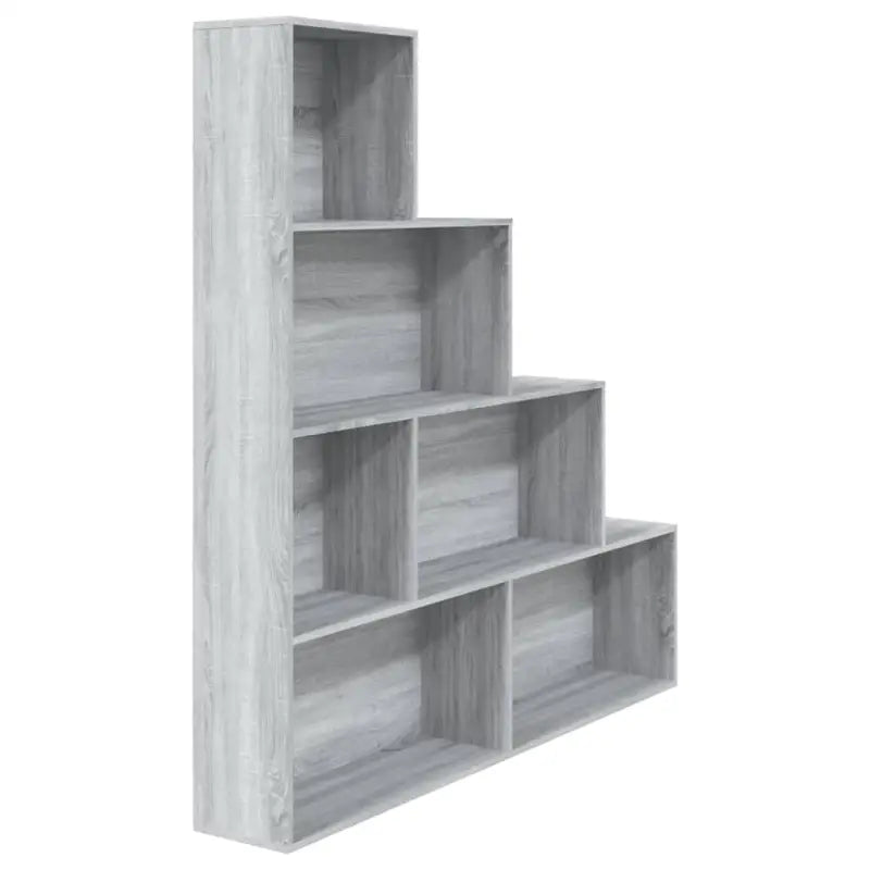 Grijze Sonoma boekenkast met strak design en gemakkelijk schoon te maken - Grijs sonoma / 1 - Boekenkasten