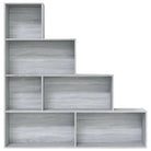 Grijze Sonoma boekenkast met strak design en gemakkelijk schoon te maken - Grijs sonoma / 1 - Boekenkasten