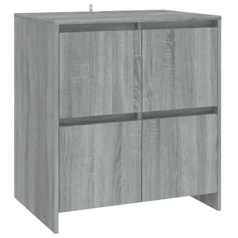 Grijze Sonoma dressoir in bewerkt hout met minimalistisch design - Dressoirs & buffetkasten