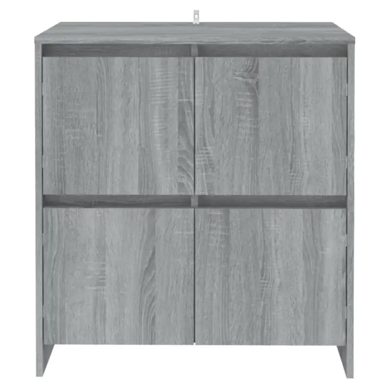 Grijze Sonoma dressoir in bewerkt hout met minimalistisch design - Dressoirs & buffetkasten