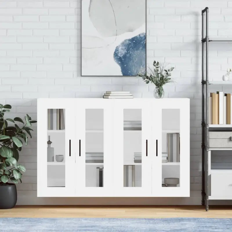 Grijze Sonoma Dressoirs met Extra Opbergruimte en Bewerkt Hout - Wit / 2 / Buis zwart - Dressoirs & buffetkasten