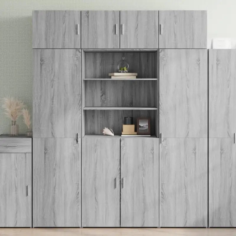 Grijze Sonoma Dressoirs van bewerkt hout voor extra opbergruimte - Dressoirs & buffetkasten