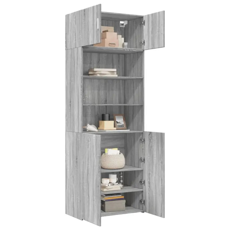 Grijze Sonoma Dressoirs van bewerkt hout voor extra opbergruimte - Dressoirs & buffetkasten