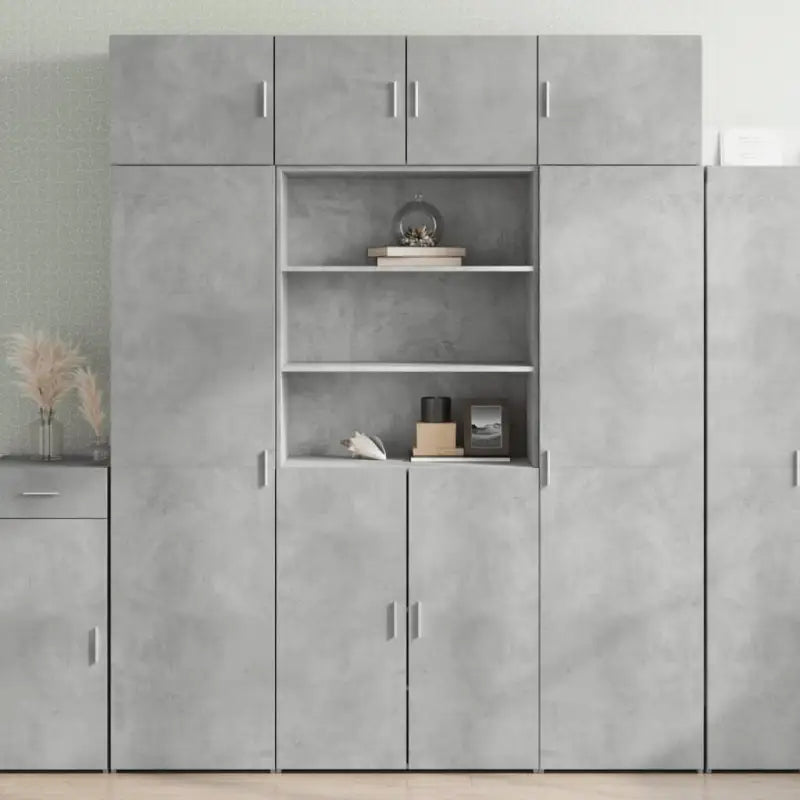 Grijze Sonoma Dressoirs van bewerkt hout voor extra opbergruimte - Betongrijs / 1 - Dressoirs & buffetkasten