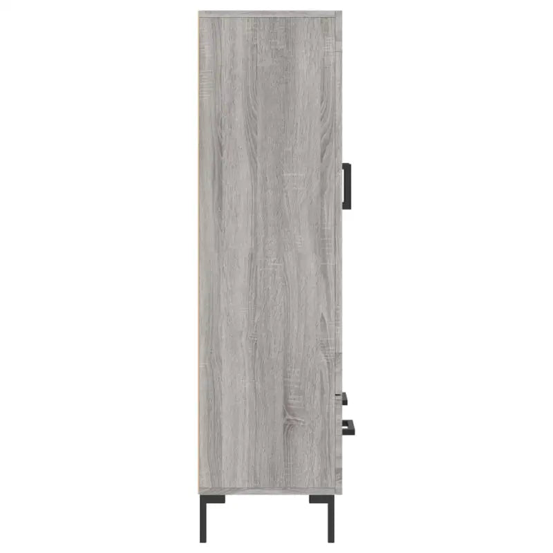 Grijze Sonoma hoge kast met metalen poten voor een moderne uitstraling - Dressoirs & buffetkasten