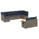Grijze tuin loungeset met gepoedercoat staal en waterdichte tas - Tuinsets