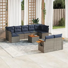 Grijze tuin loungeset met gepoedercoat staal en waterdichte tas - Grijs / Met tafel - Tuinsets