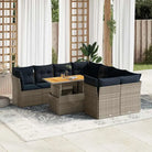Grijze tuin loungeset met gepoedercoat staal en waterdichte tas - Grijs / met opbergruimte - Tuinsets